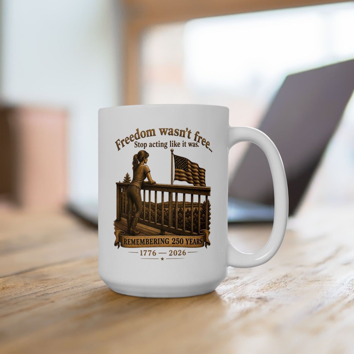 BPTalkin' : Freedom Wasn’t Free (Woman) | White Mug 11oz (11oz & 15oz)