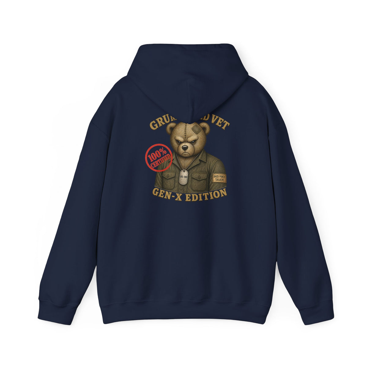 Grumpy Old Vet - Gen-X Bear Hoodie