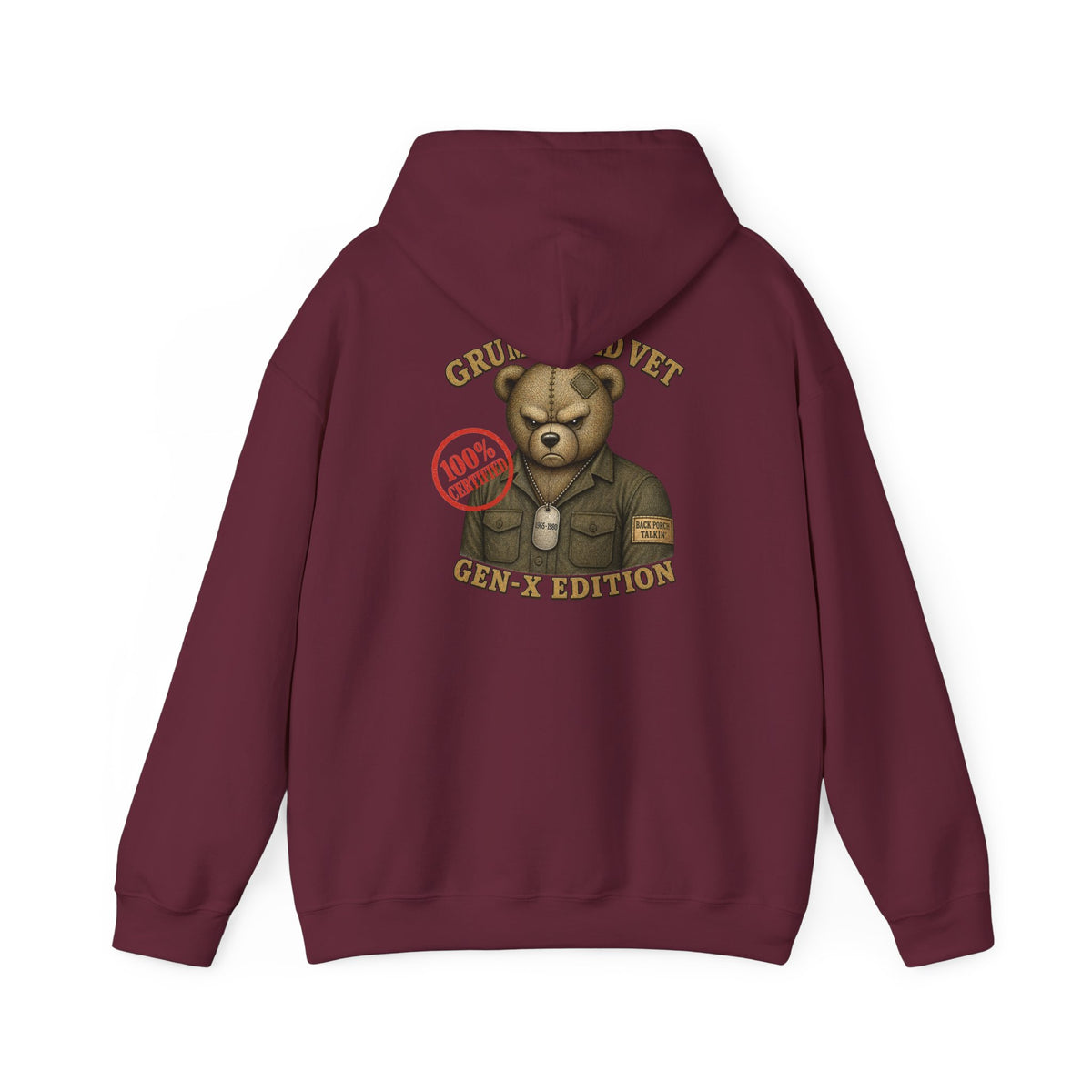 Grumpy Old Vet -  Gen-X Bear Hoodie