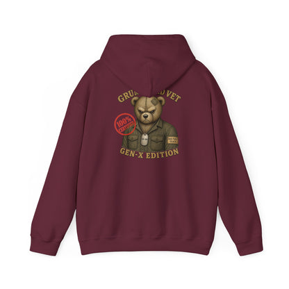 Grumpy Old Vet -  Gen-X Bear Hoodie