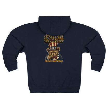 Back Porch Talkin' - Classic Zip Hoodie Male