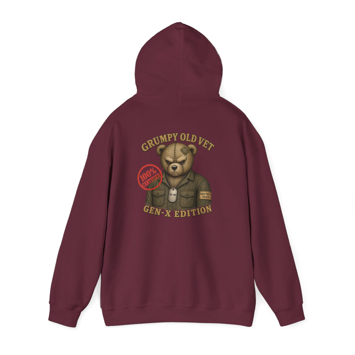 Grumpy Old Vet -  Gen-X Bear Hoodie