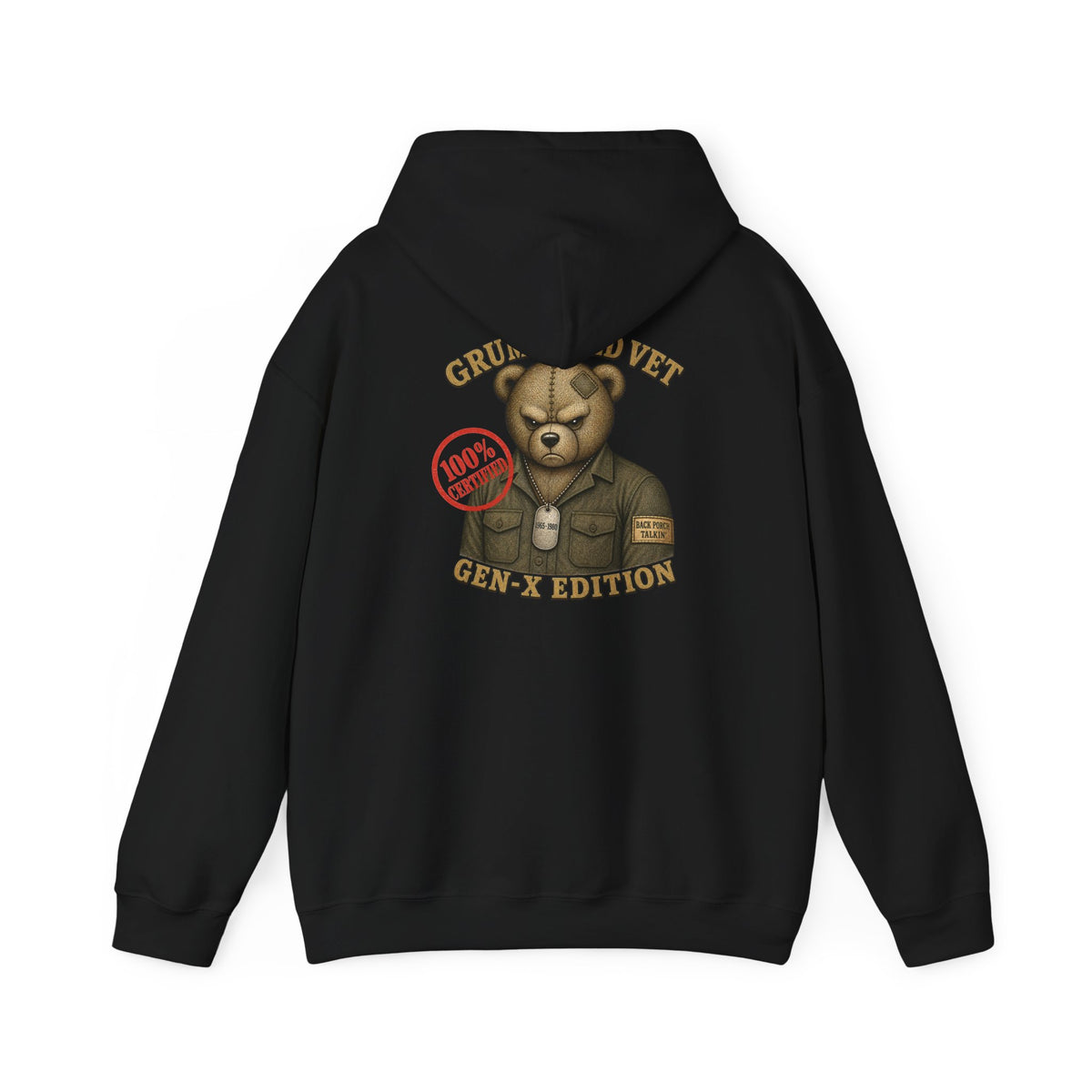 Grumpy Old Vet -  Gen-X Bear Hoodie