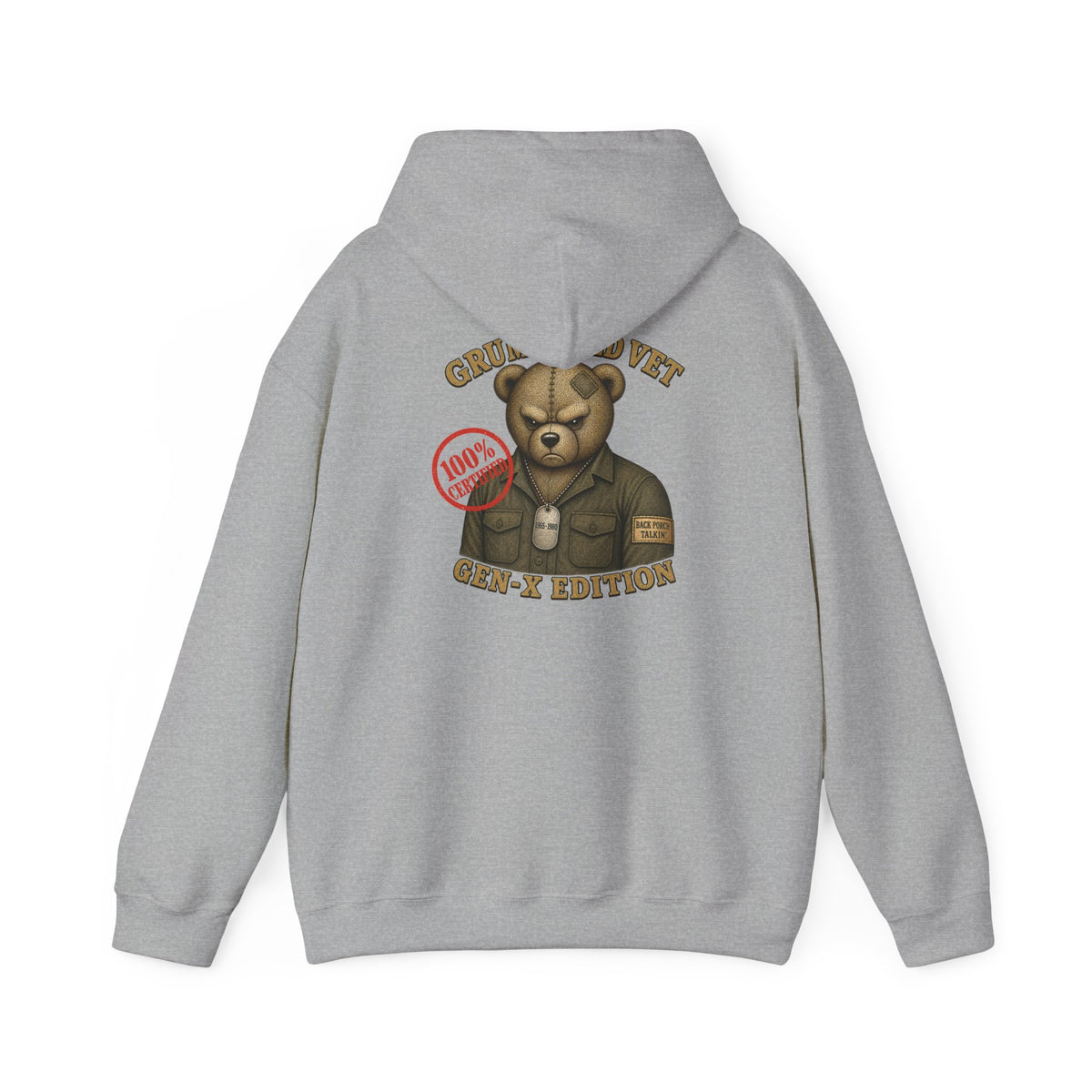 Grumpy Old Vet -  Gen-X Bear Hoodie