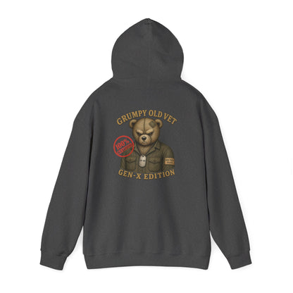 Grumpy Old Vet -  Gen-X Bear Hoodie