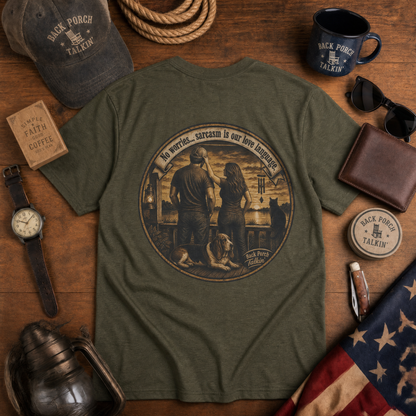 “Sarcasm is Our Love Language” (Back Porch Talkin’ Series)
