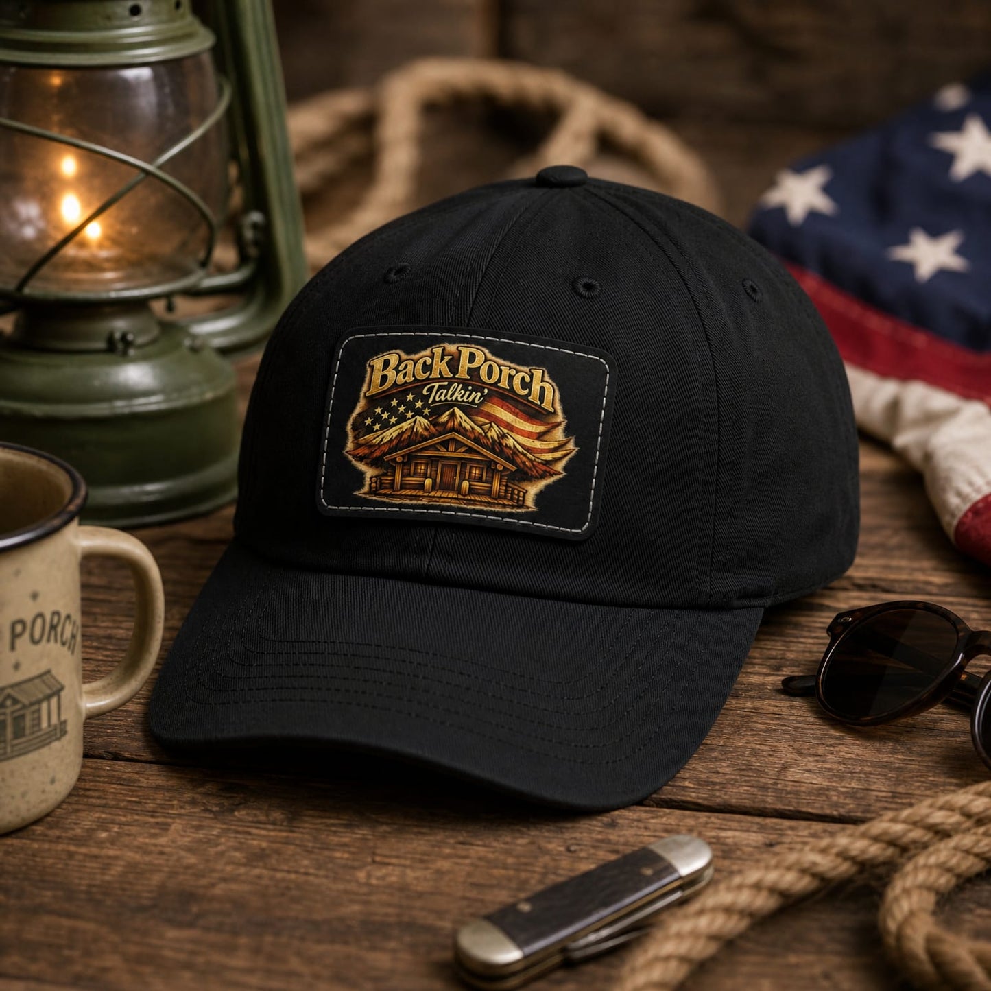 Back Porch Talkin' : Logo Cap (Black or White)