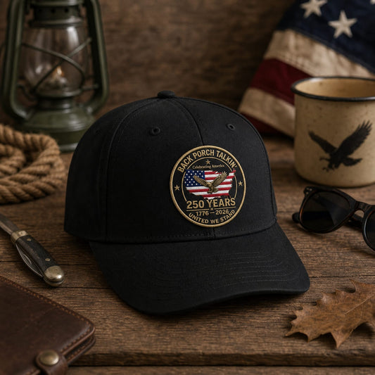 Celebrating America 250 Years : Logo Cap (Black or White)
