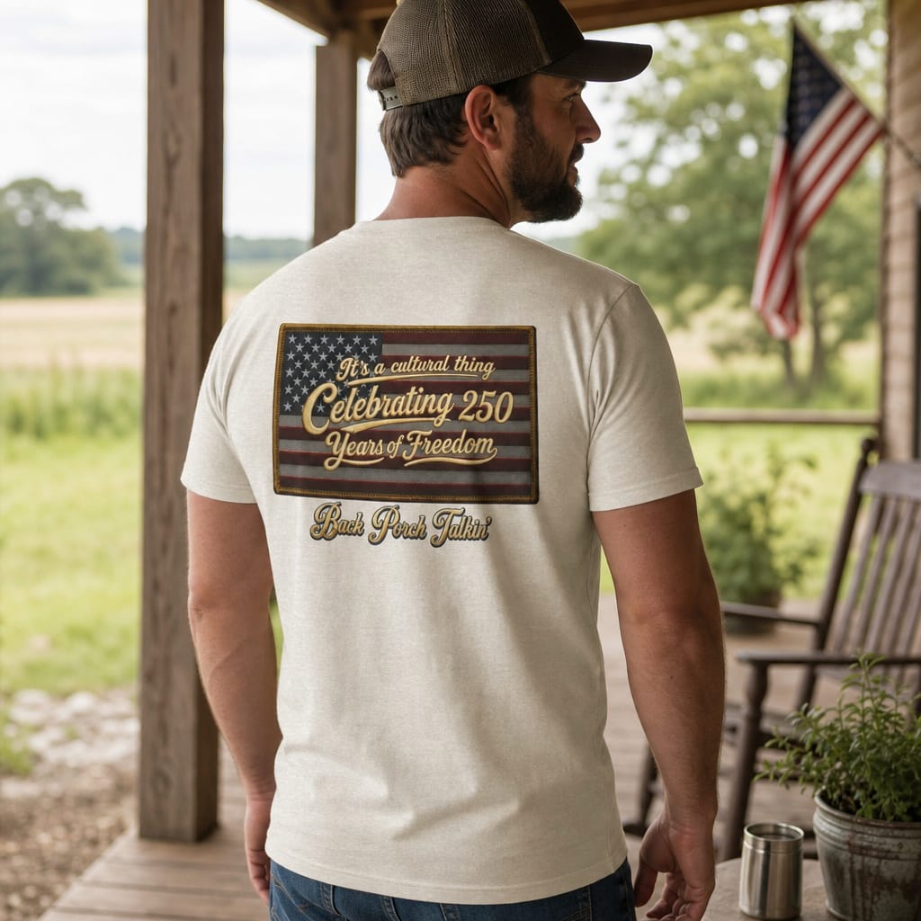 It's a cultural thing Celebrating 250 Years : Back Porch Talkin' | Tee