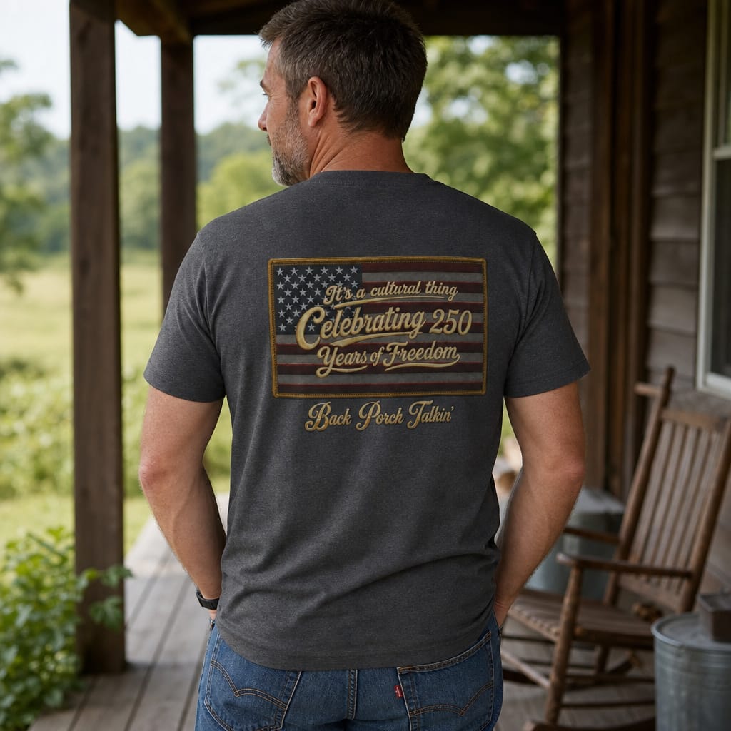 It's a cultural thing Celebrating 250 Years : Back Porch Talkin' | Tee