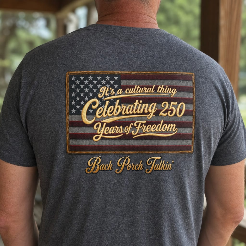It's a cultural thing Celebrating 250 Years : Back Porch Talkin' | Tee