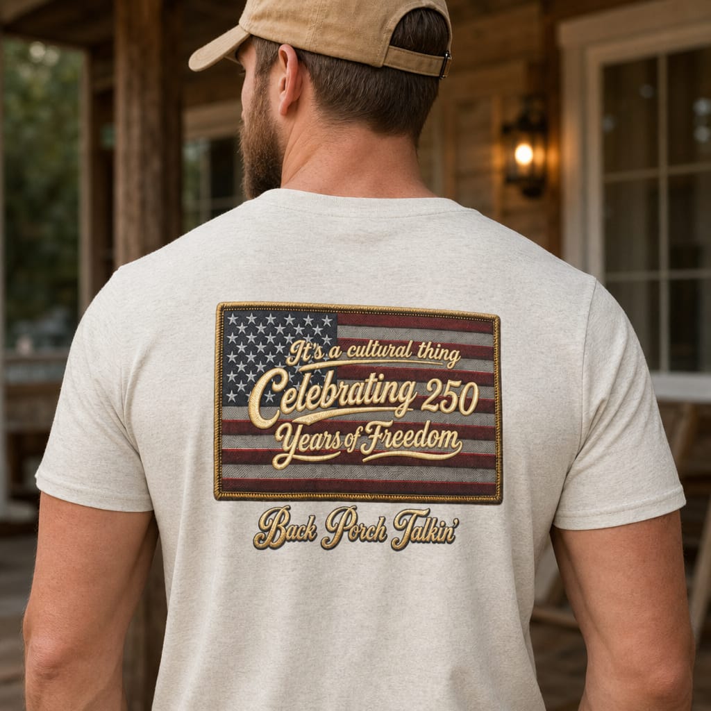 It's a cultural thing Celebrating 250 Years : Back Porch Talkin' | Tee