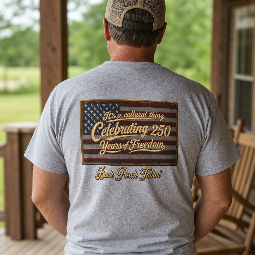 It's a cultural thing Celebrating 250 Years : Back Porch Talkin' | Tee