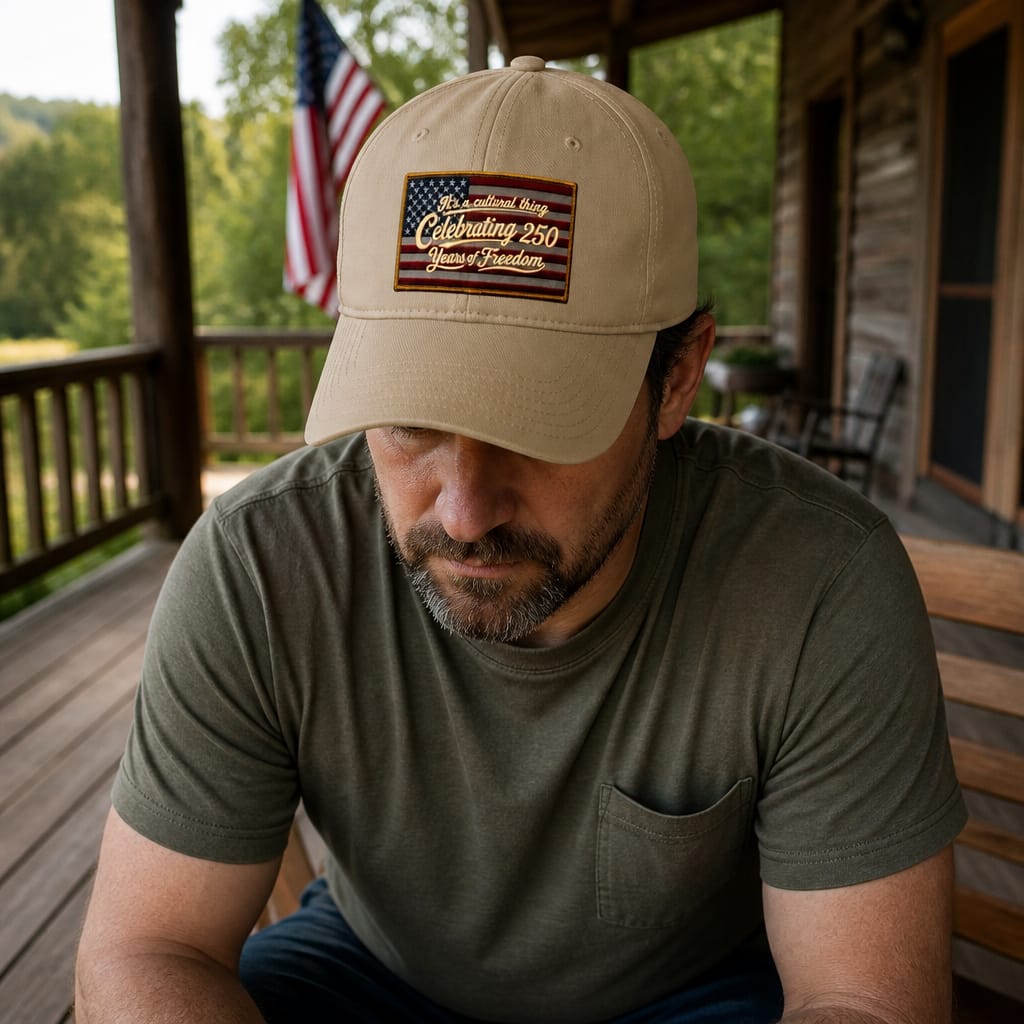 Celebrating 250 Years Vintage American Flag Cap