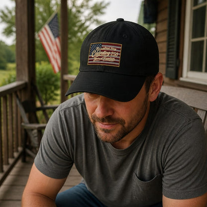Celebrating 250 Years Vintage American Flag Cap