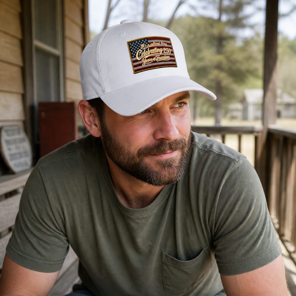 Celebrating 250 Years Vintage American Flag Cap