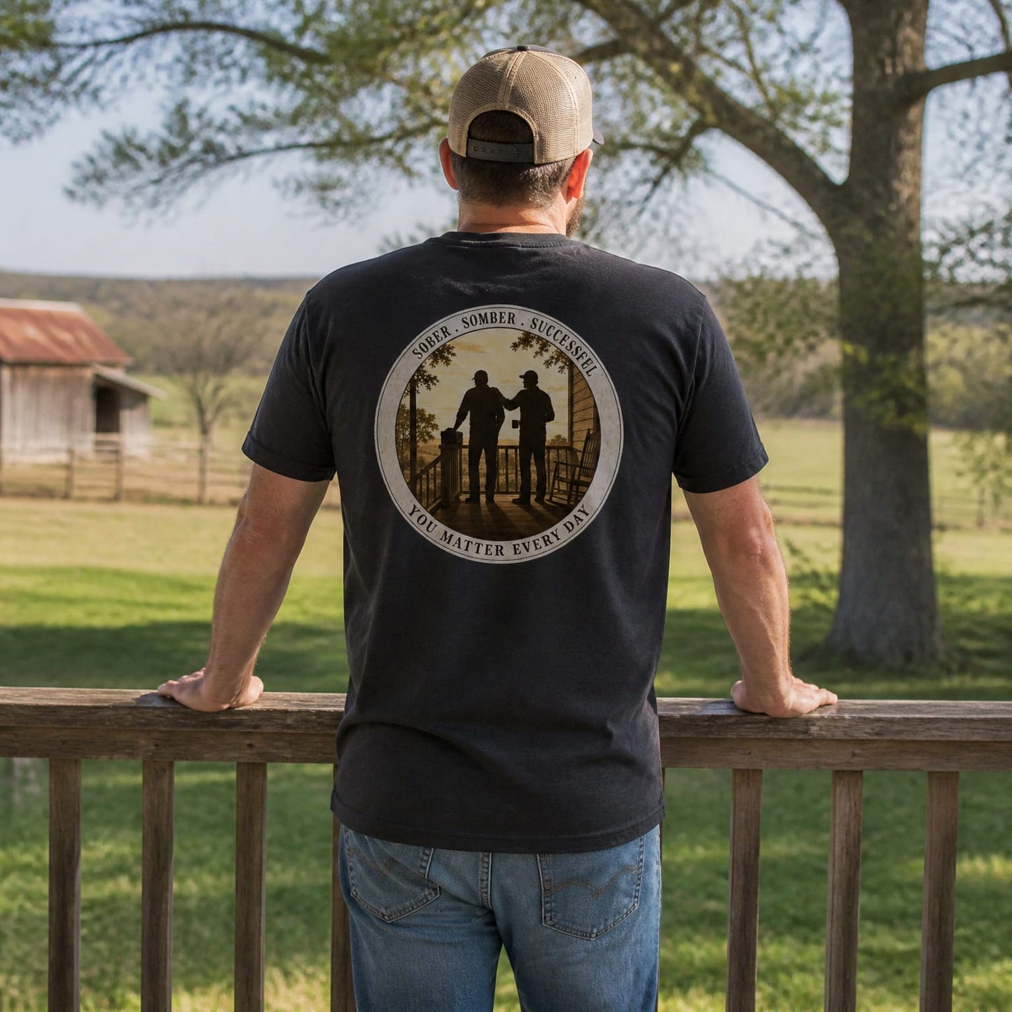 Sober * Somber * Successful - You Matter Every Day | Back Porch Talkin' Tee