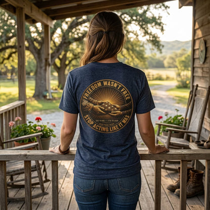 Freedom Wasn't Free Flag T-Shirt