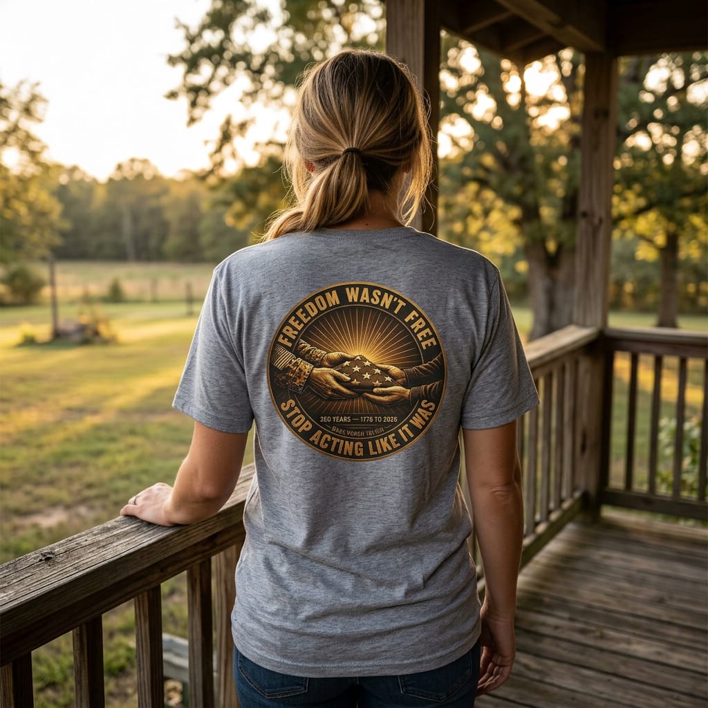 Freedom Wasn't Free Flag T-Shirt