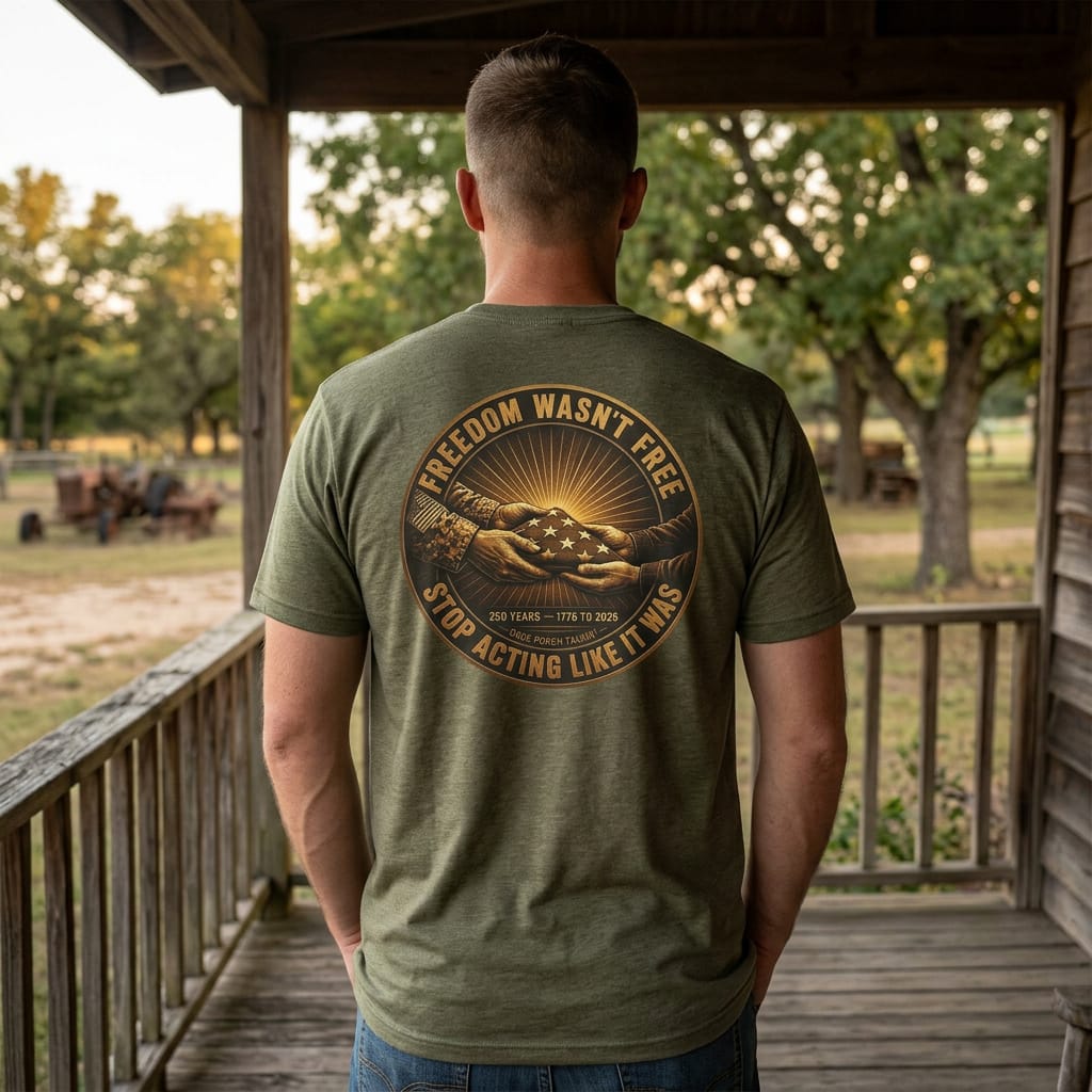 Freedom Wasn't Free Flag T-Shirt