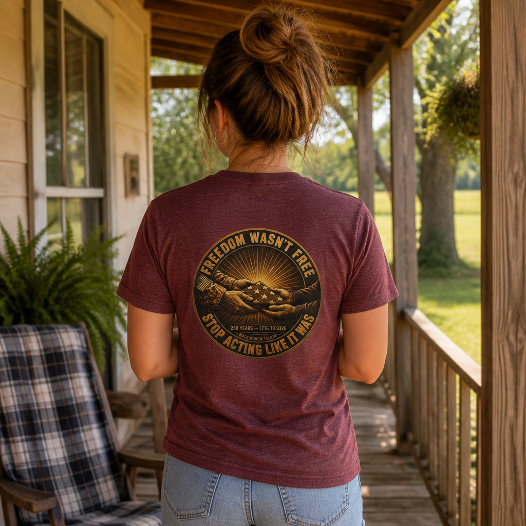 Freedom Wasn't Free Flag T-Shirt