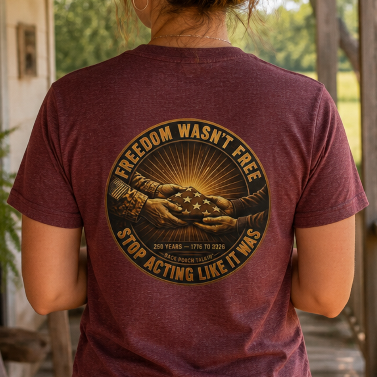 Freedom Wasn't Free Flag T-Shirt