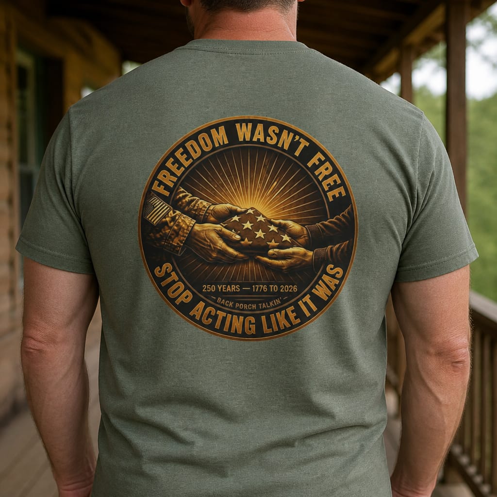 Freedom Wasn't Free Flag T-Shirt