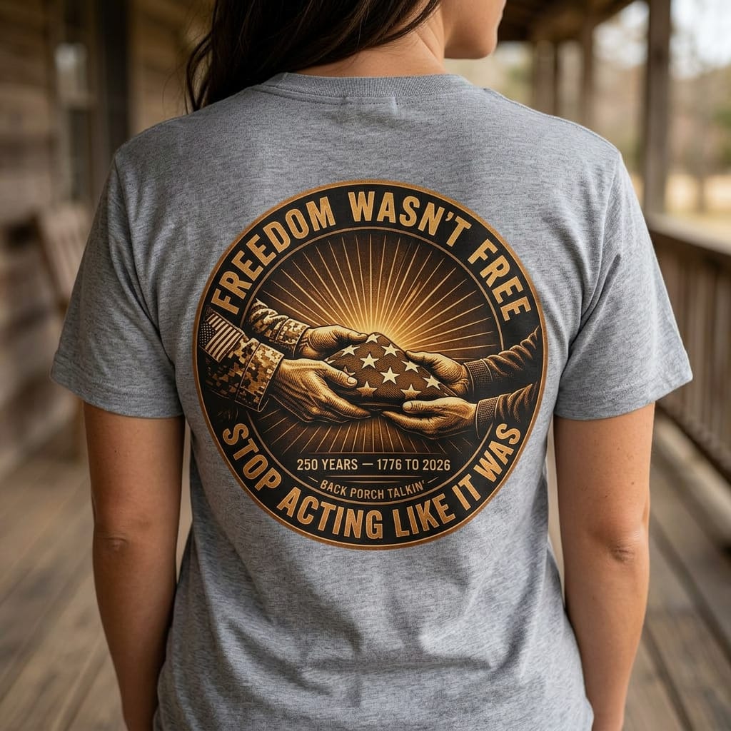 Freedom Wasn't Free Flag T-Shirt