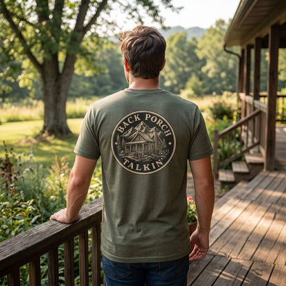 Back Porch Talkin' Cabin Tee