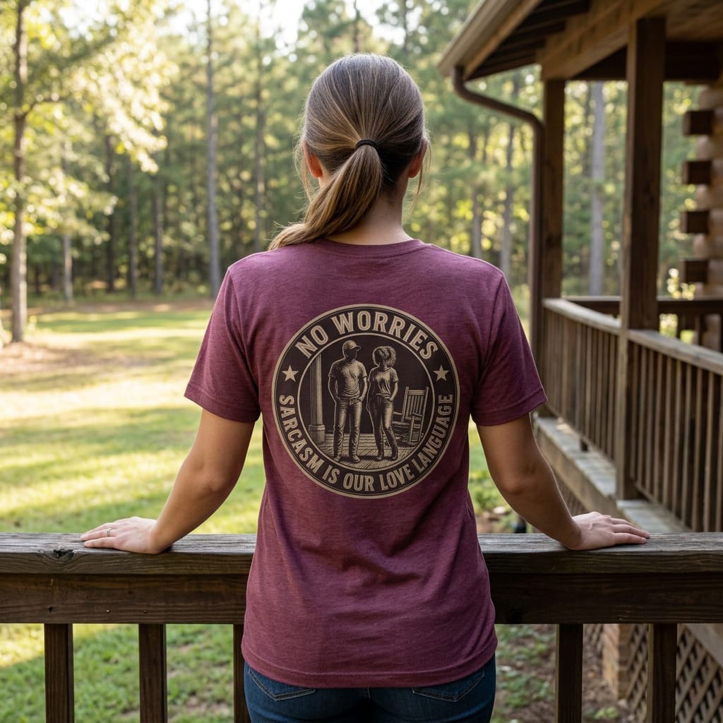No Worries: Sarcasm Is Our Love Language : Vintage Graphic Tee