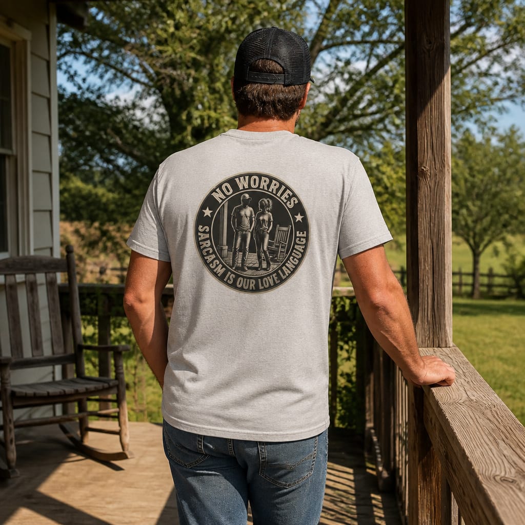No Worries: Sarcasm Is Our Love Language : Vintage Graphic Tee
