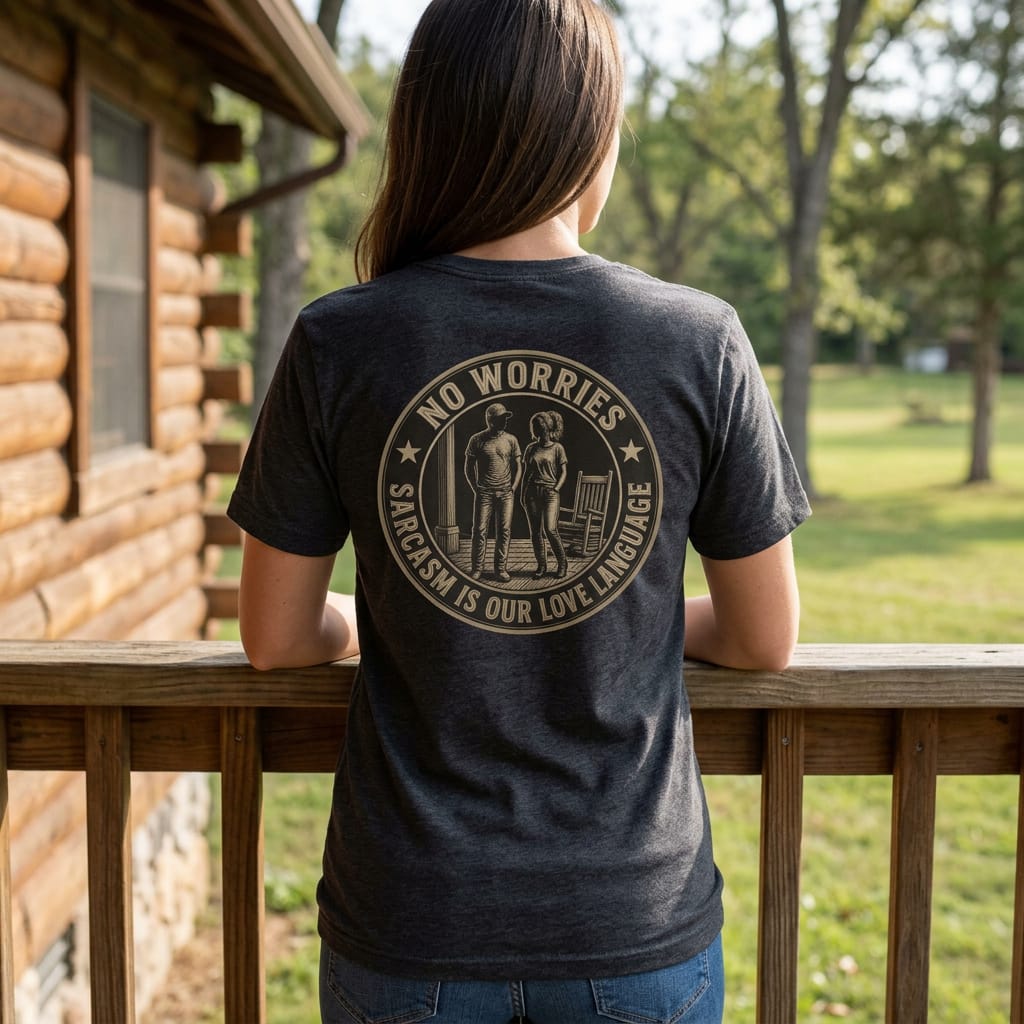 No Worries: Sarcasm Is Our Love Language : Vintage Graphic Tee