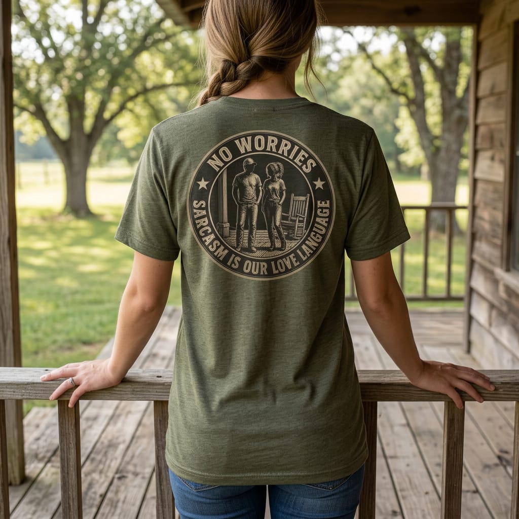 No Worries: Sarcasm Is Our Love Language : Vintage Graphic Tee
