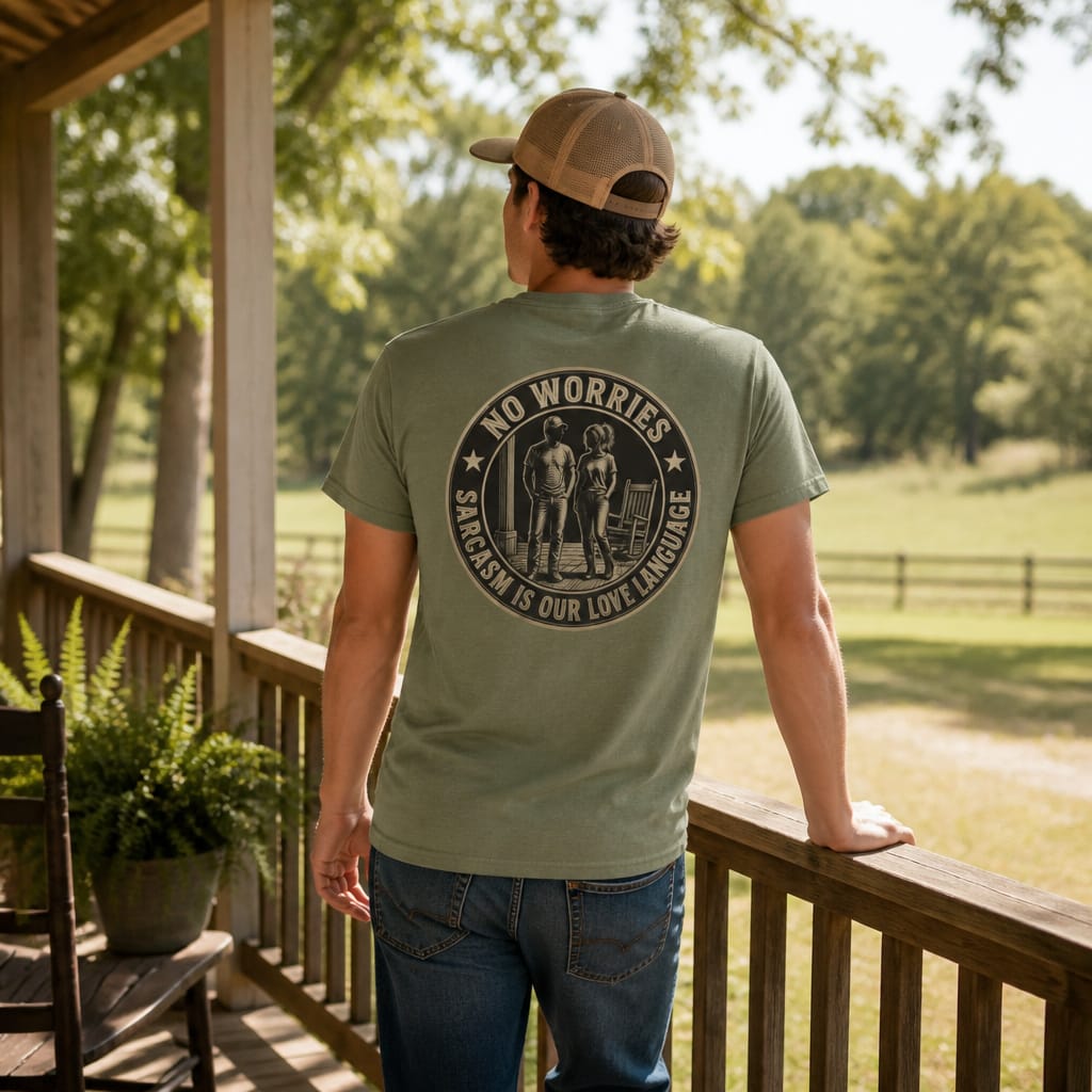 No Worries: Sarcasm Is Our Love Language : Vintage Graphic Tee