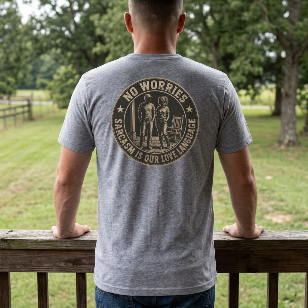 No Worries: Sarcasm Is Our Love Language : Vintage Graphic Tee