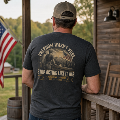 Freedom Wasn't Free : Stop Acting Like It Was (Man's Edition)