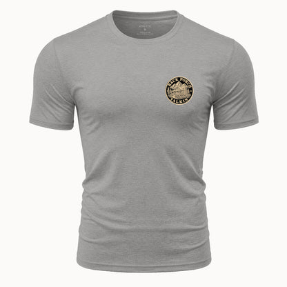 Sorry Not Sorry Faith Emblem Tee | Heavyweight Back Print Graphic