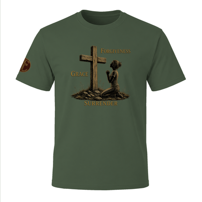 Grace, Forgiveness, Surrender Tee - Back Porch Talkin'