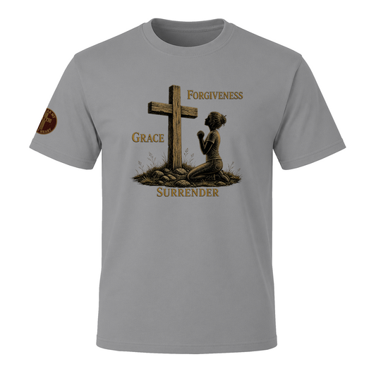 Grace, Forgiveness, Surrender Tee - Back Porch Talkin'