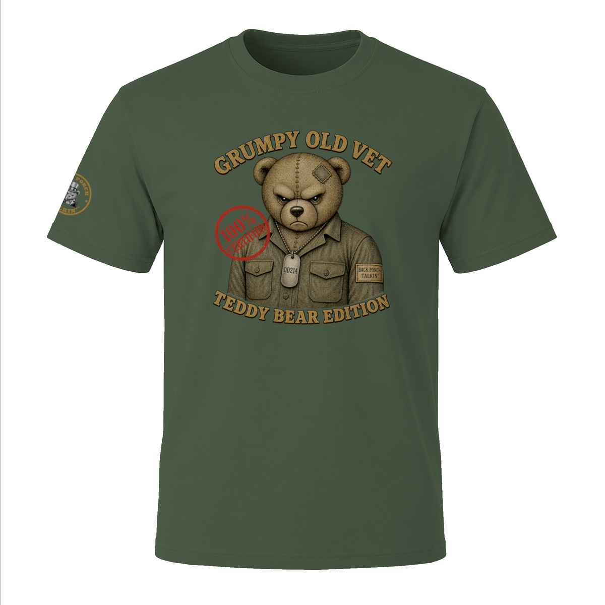 "Grumpy Old Vet Teddy Bear Edition." - BPTalkin Bear T-Shirt