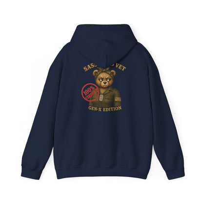 Sassy Old Vet Hoodie, Gen-X Edition