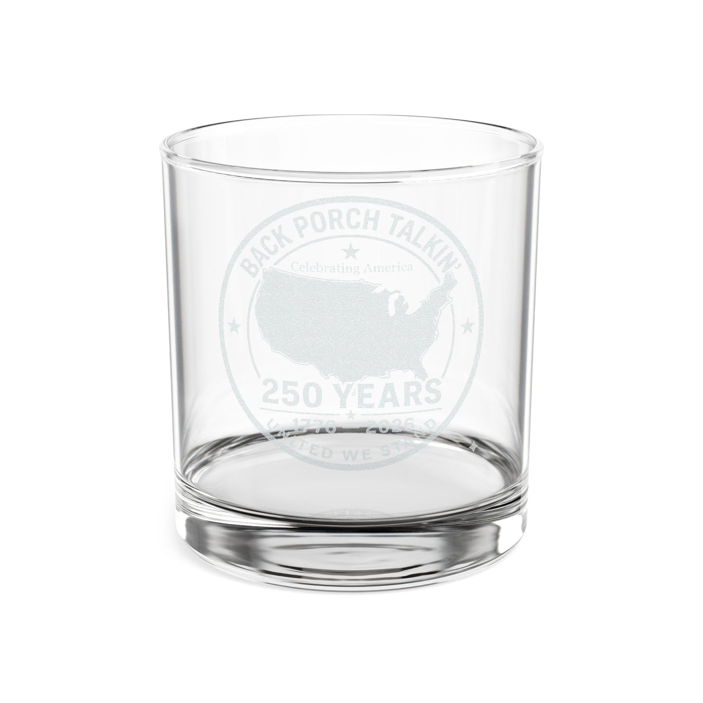 Celebrating America 250 Years : Commemorative Whiskey Glass - 10.5oz