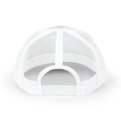 Back Porch Talkin' Snapback Trucker Cap — Rustic Cabin Logo Hat