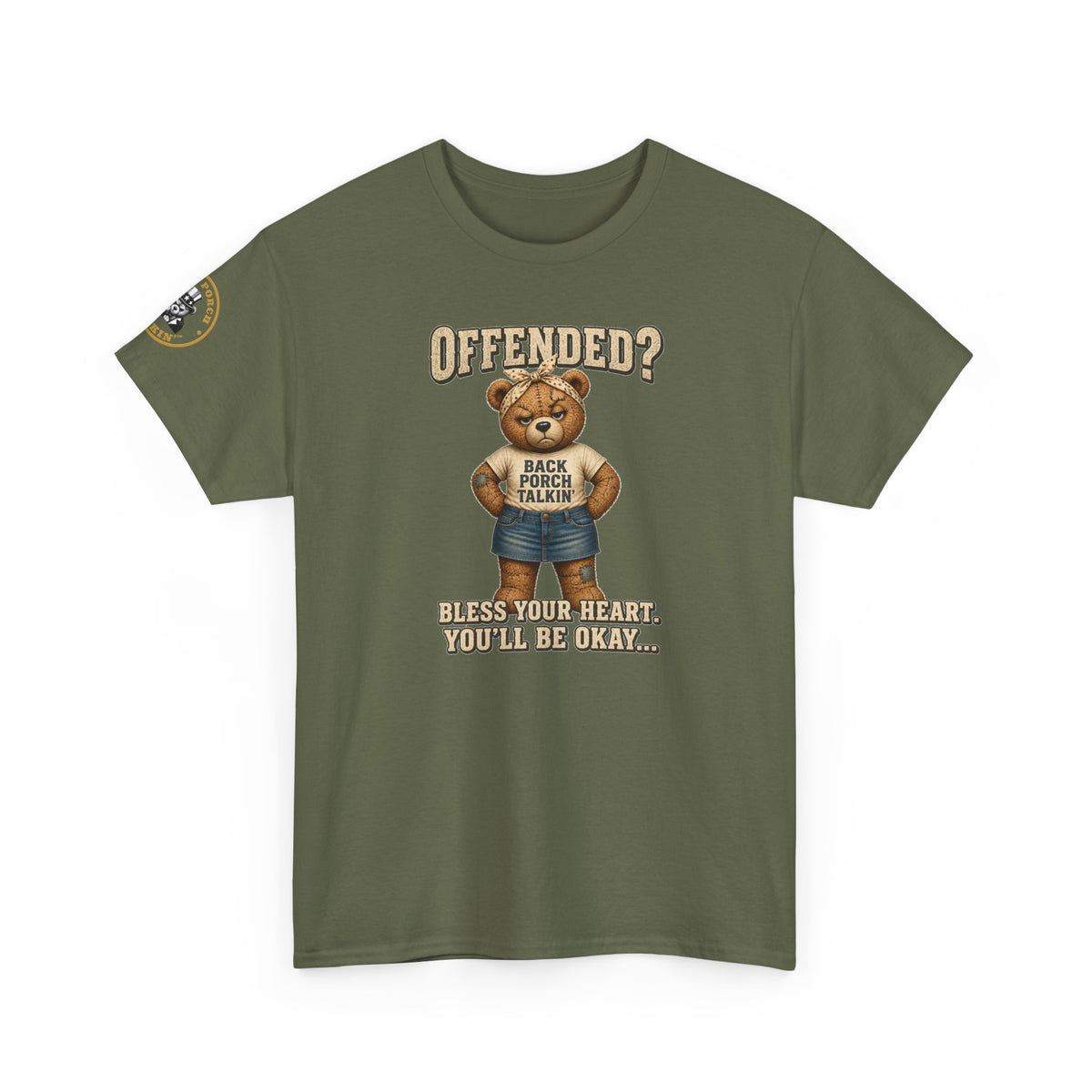 Ms BPTalkin Bear T-Shirt — "Offended? Bless Your Heart."