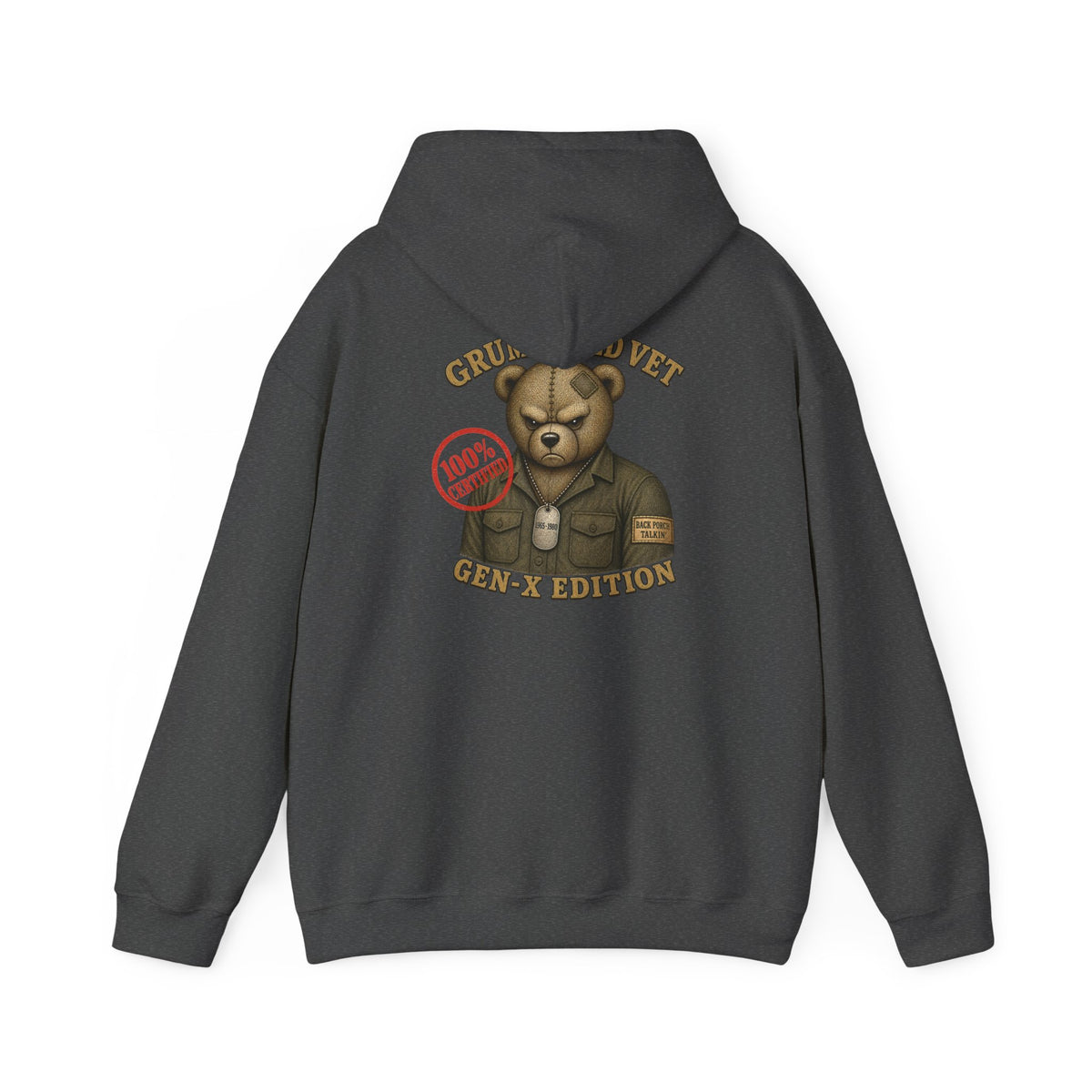Grumpy Old Vet -  Gen-X Bear Hoodie