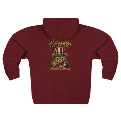 Back Porch Talkin' - Classic Zip Hoodie Male