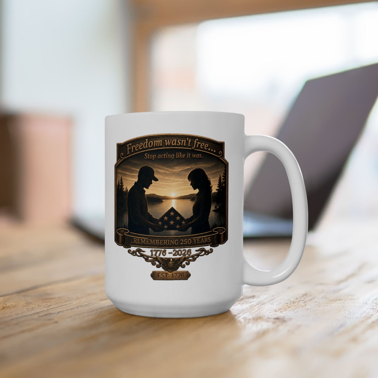 BPTalkin' : Freedom Wasn’t Free (Couple) | White Mug 11oz (11oz & 15oz)