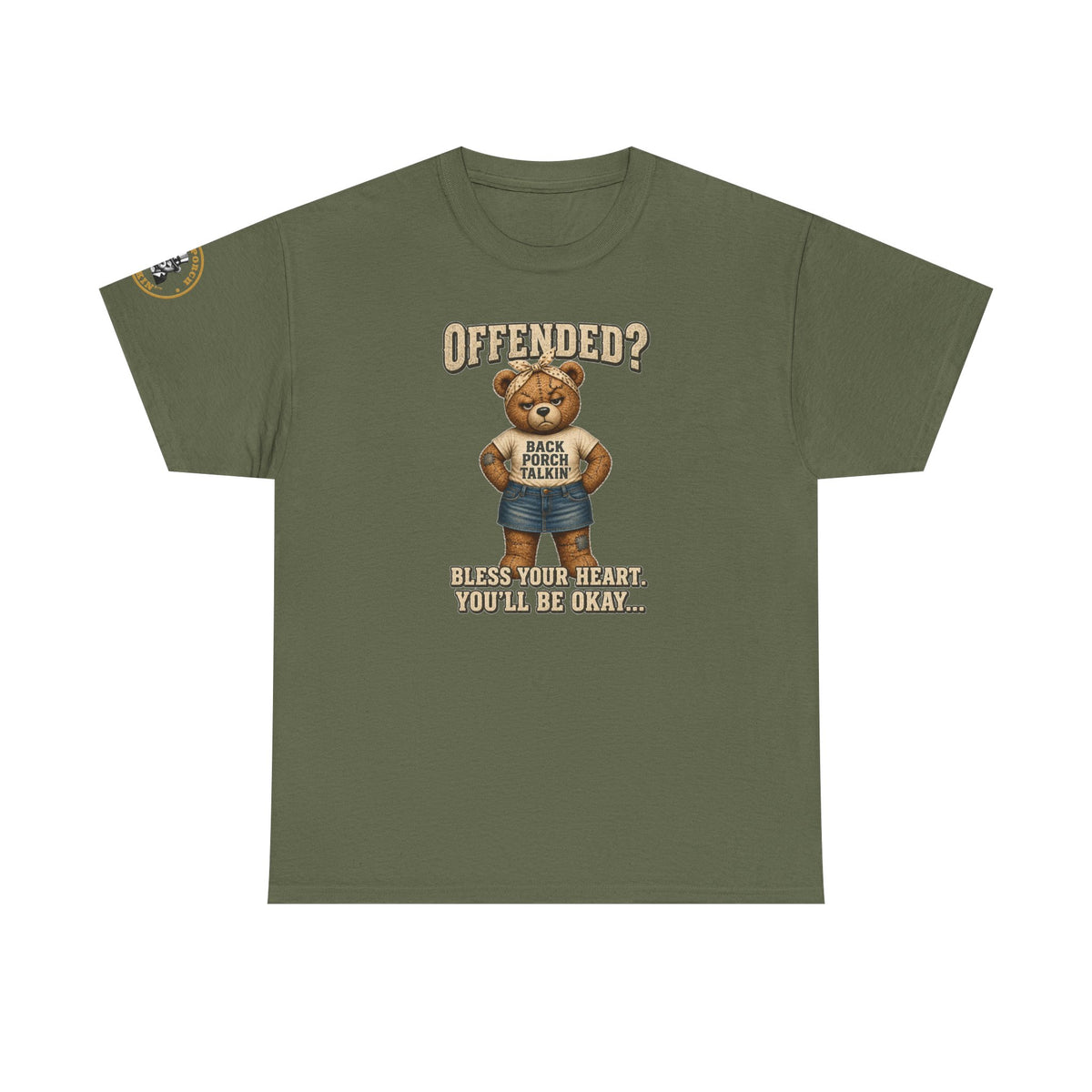 Ms BPTalkin Bear T-Shirt — "Offended? Bless Your Heart."